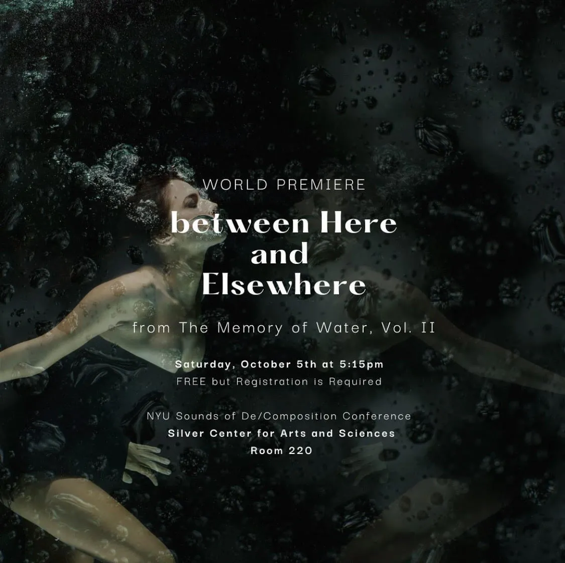 Camila Agosto's "between Here and Elsewhere" premiered at NYU Sounds of De/Composition Conference