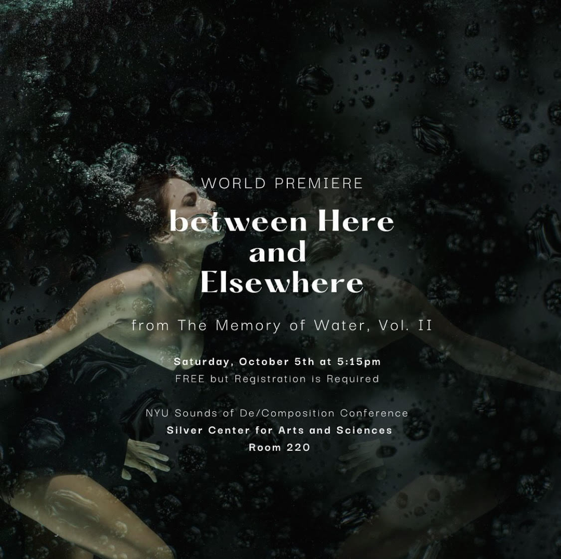 Camila Agosto's "between Here and Elsewhere" premiered at NYU Sounds of De/Composition Conference