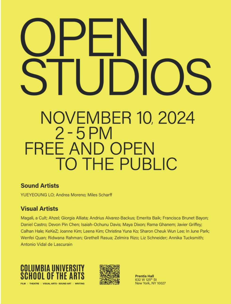 Open studios
