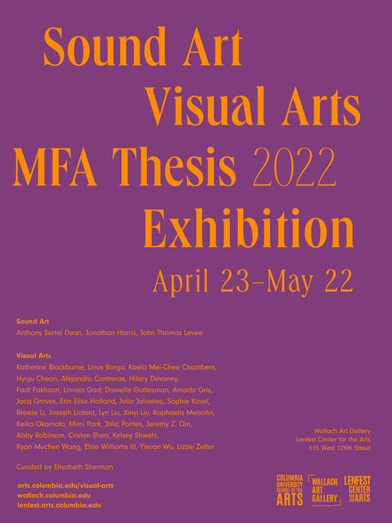 Sound Art Thesis exhibition poster