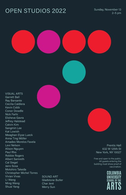 Poster for Open Studios show